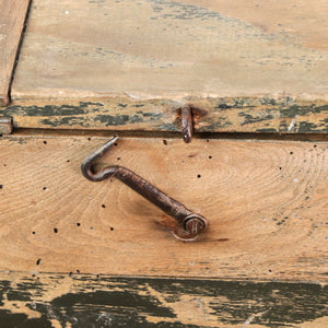 Baule porta attrezzi in legno e ferro, Italia anni '40