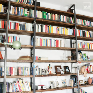 Libreria con scala | Parete Attrezzata - Wabi Studio